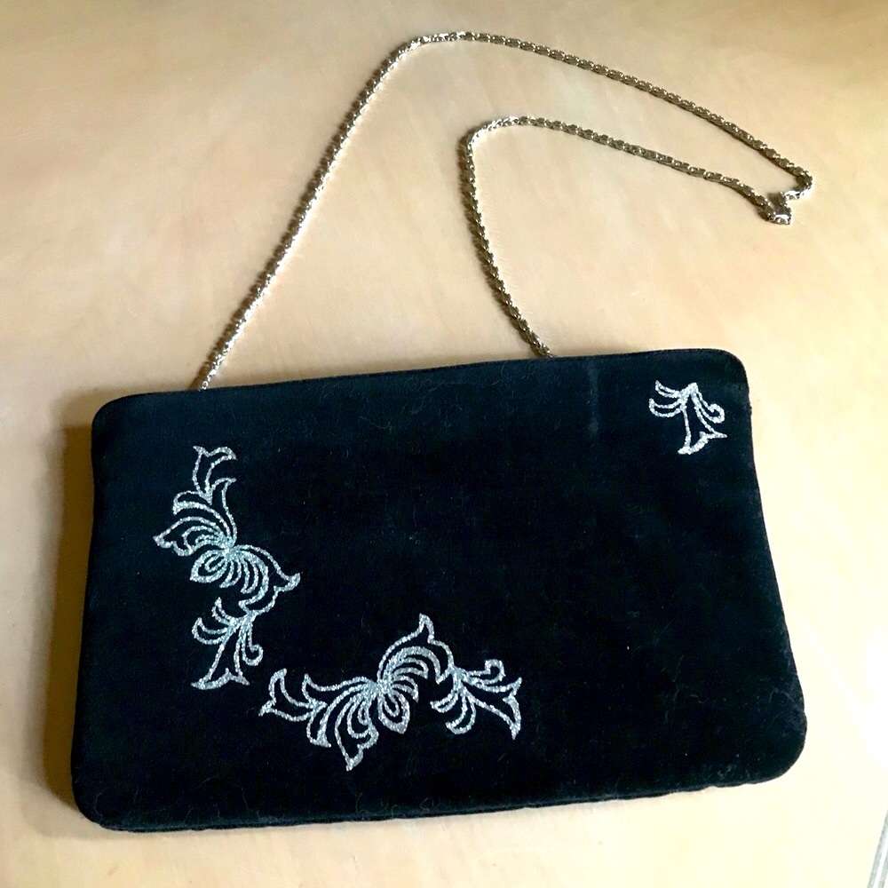 Black/Silver Evening Bag